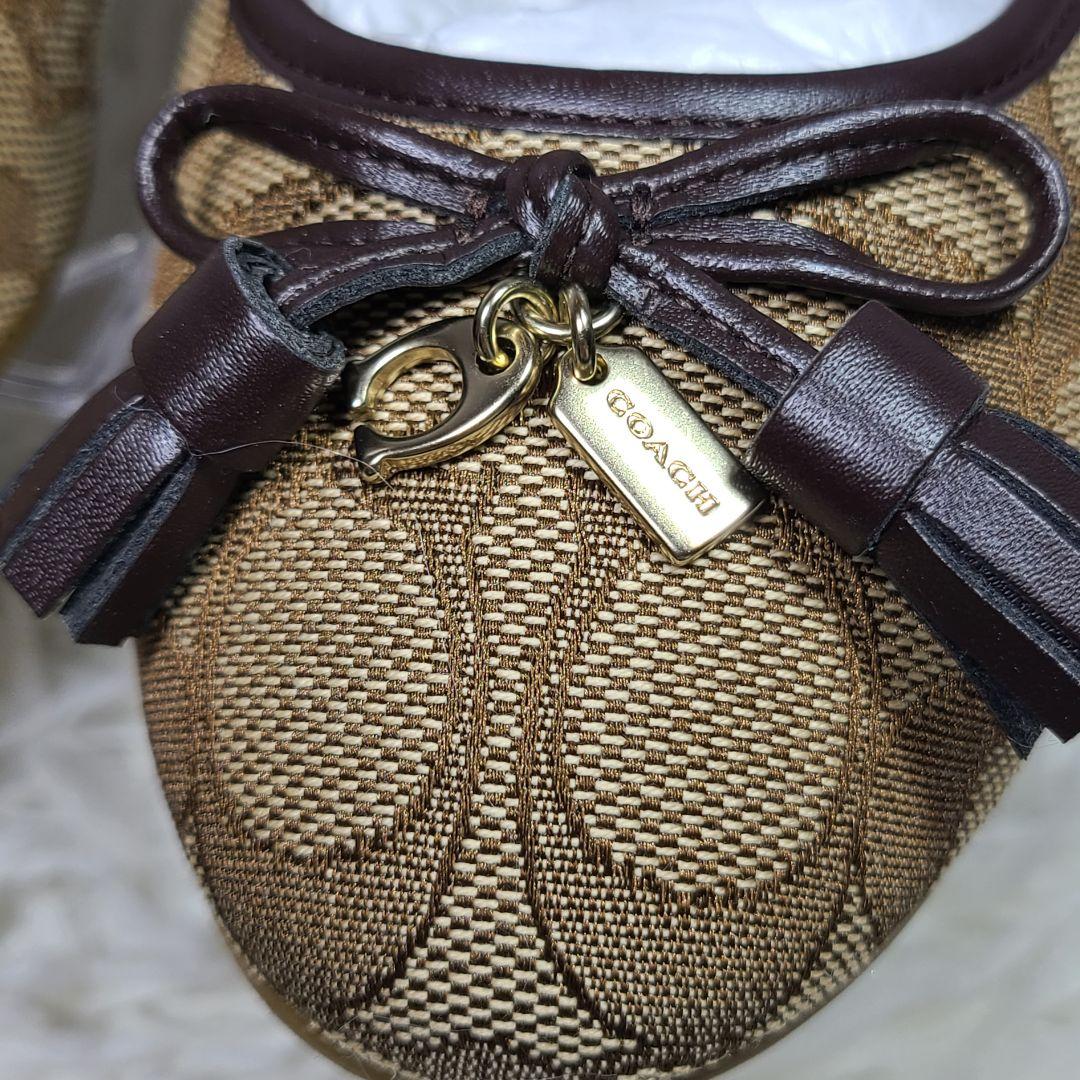 【COACH】シグネチャー　フラットパンプス　バレエシューズ