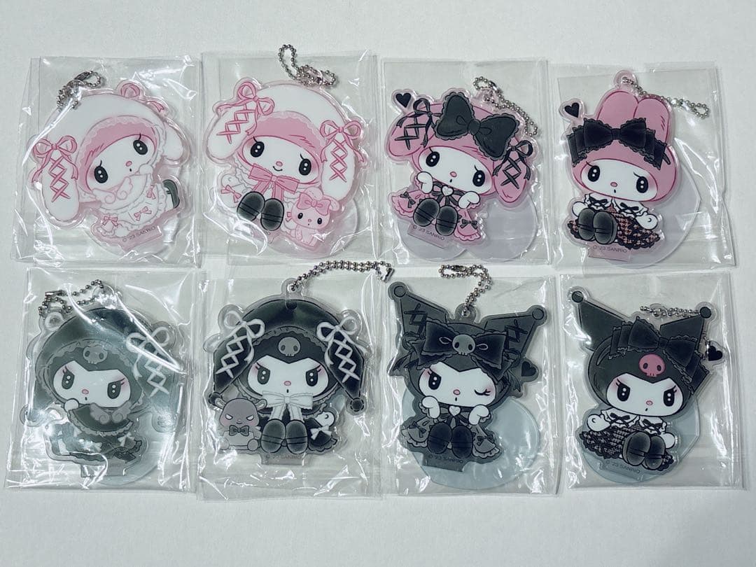 ♡月夜 秘密 真夜中 メロクロ マイメロ クロミ シークレット アクリルスタンド