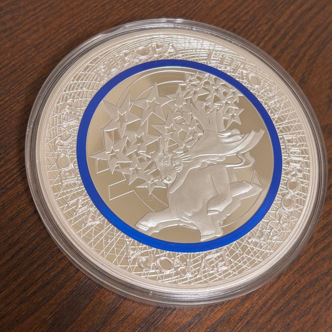 【超大型】ユーロ導入記念 376g スワロフスキー 装飾付 ドイツ