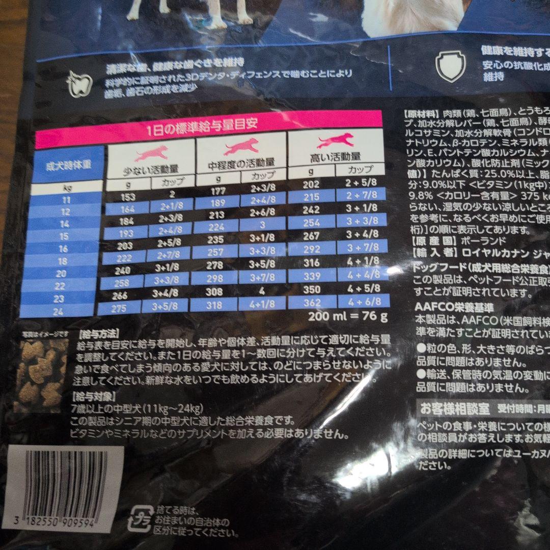 ユーカヌバシニア中型犬用中粒ドックフード13.5キロ