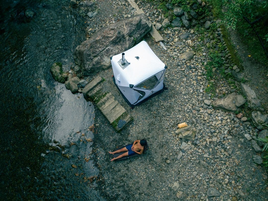 【新品未使用】サウナテントPRO 防水 サウナテント white パノラマPRO