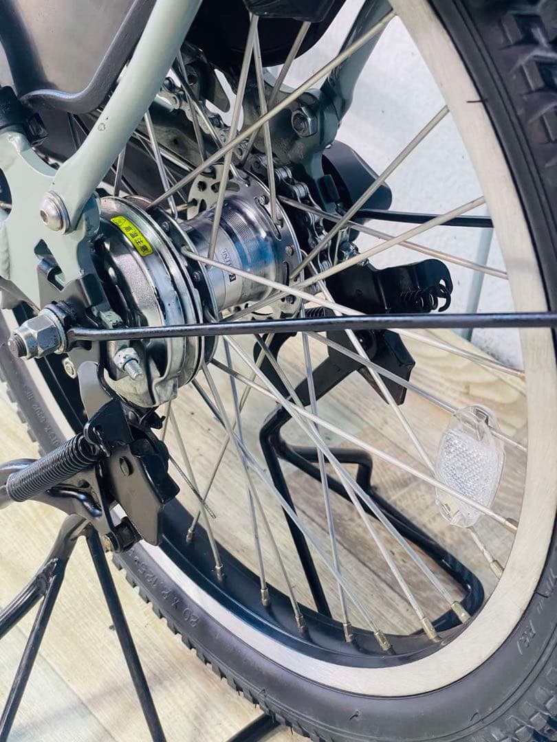 3061ブリヂストン8.7アンペア3人乗り対応子供乗せ　電動アシスト自転車