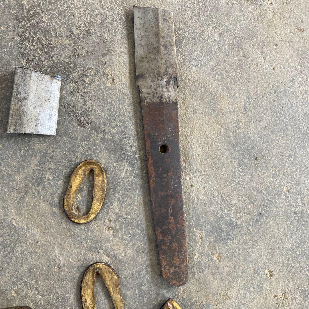 ジャンク 江戸時代 残欠 古い日本刀 合法サイズにカットされています。