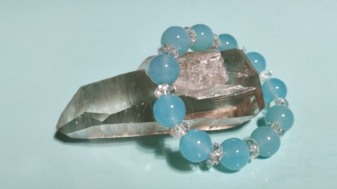 パワーストーン　天然石　ポイント　レムリアンクォーツ　129g　No804