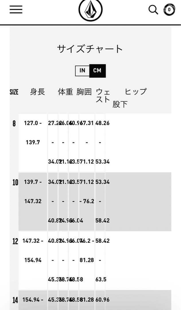 ボルコム　ウエットスーツタッパー　キッズ