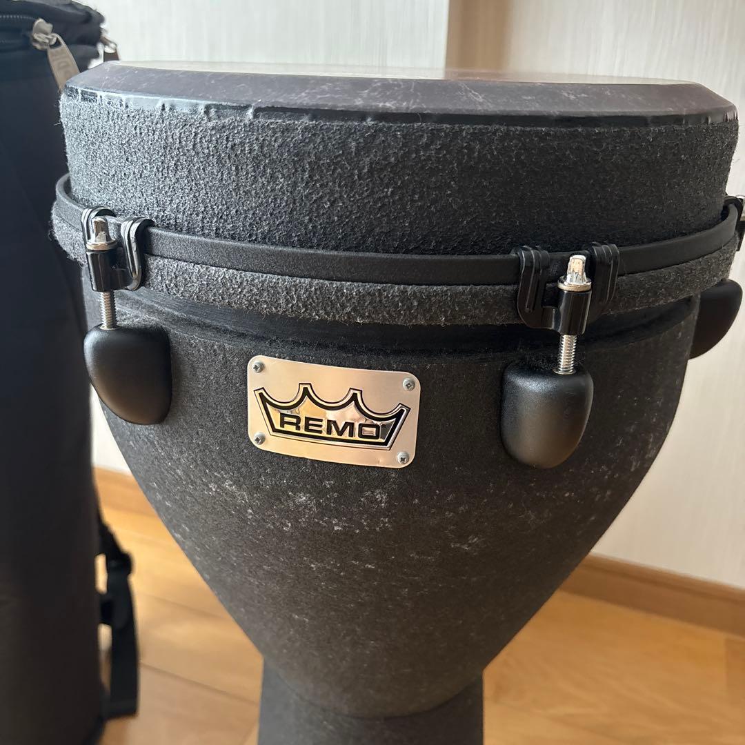 REMO ジャンベ 12インチ DJ0012-BE ケース＆カゴ3点セット