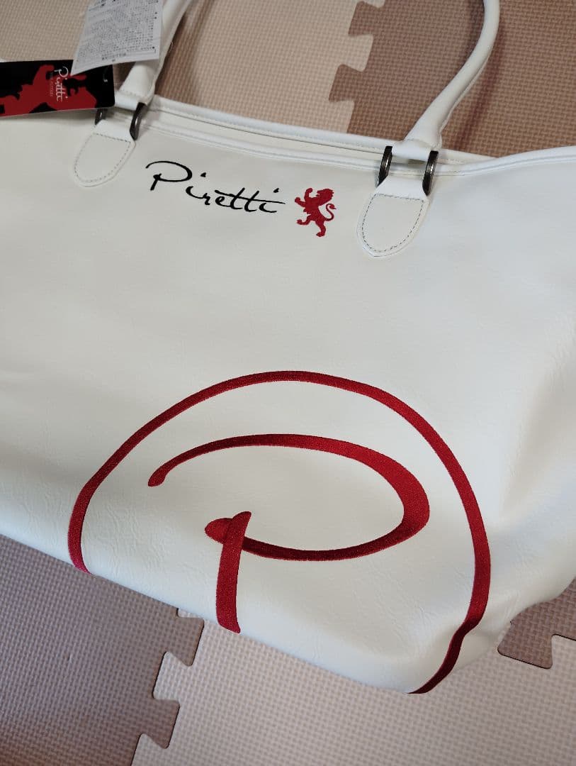 新品　ピレッティ　ゴルフ　トートバッグ　白　ボストンバッグ　ゴルフバッグ