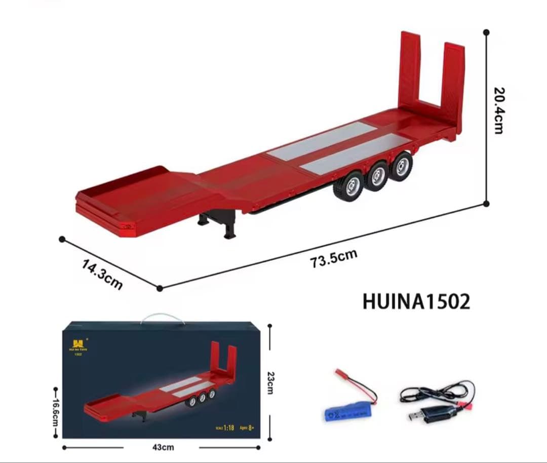 スカニア 770S V8 ヘッド本体＋トレーラーセット 1/18