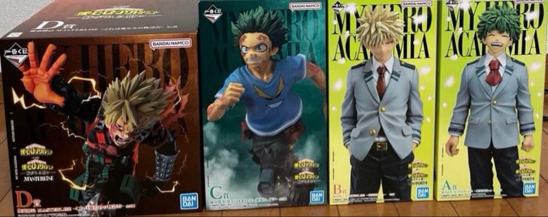 1番くじ僕のヒーローアカデミア フィギュア4体A賞B賞C賞D賞　おまけ付き