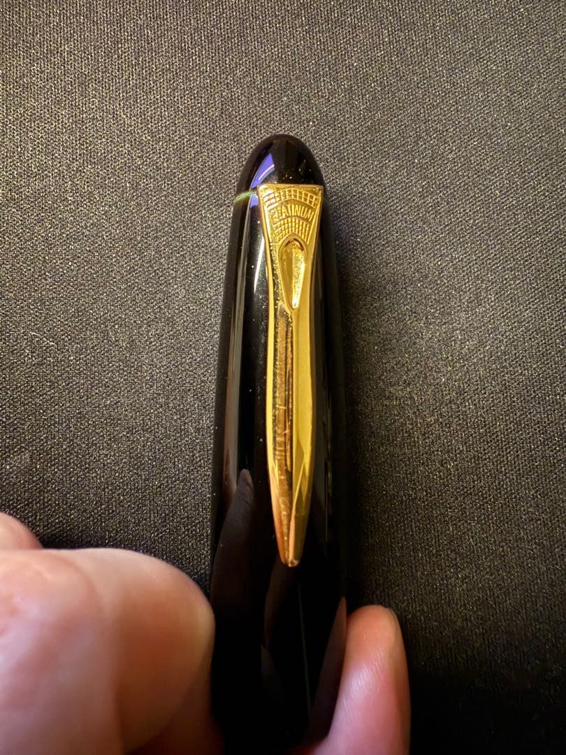 プラチナ万年筆 出雲 溜塗り『空溜』細字 PIZ-55000