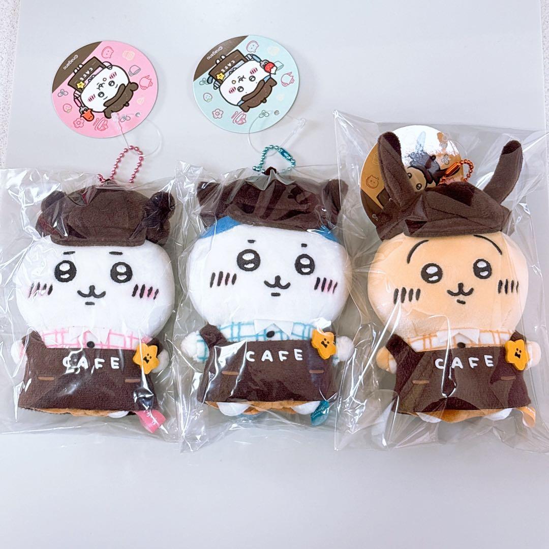 初期 正規品 カフェの店員さんマスコット ちいかわ ハチワレ うさぎ 3体セット
