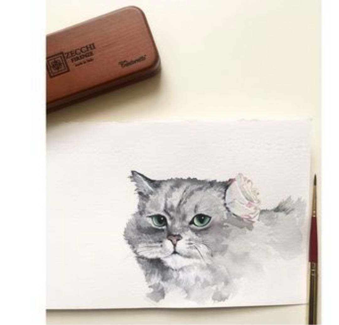 Zecchi Firenze 筆　筆セット　絵の具セット　水彩画