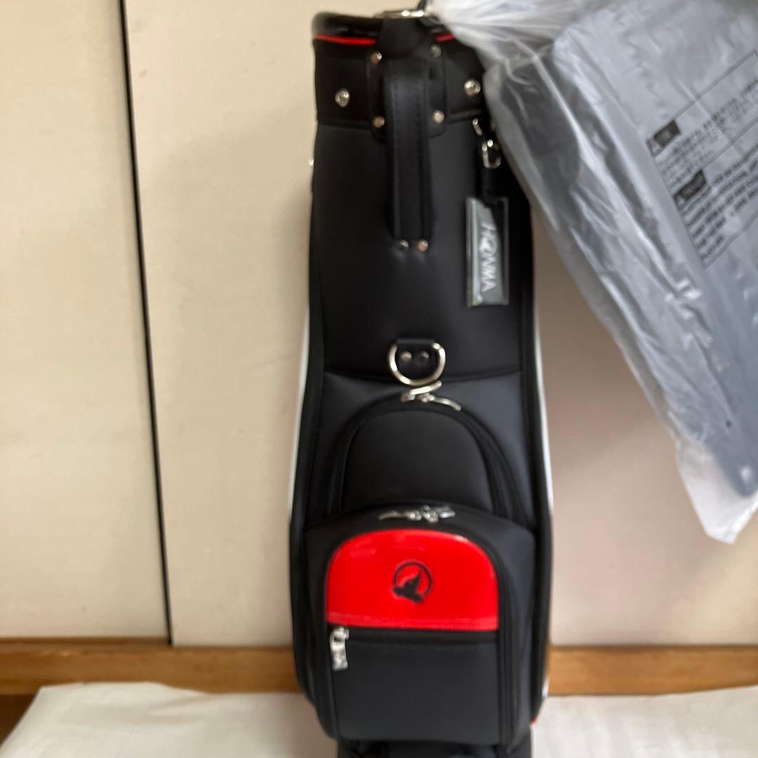 HONMA ゴルフキャディバッグ　ブラック×レッド