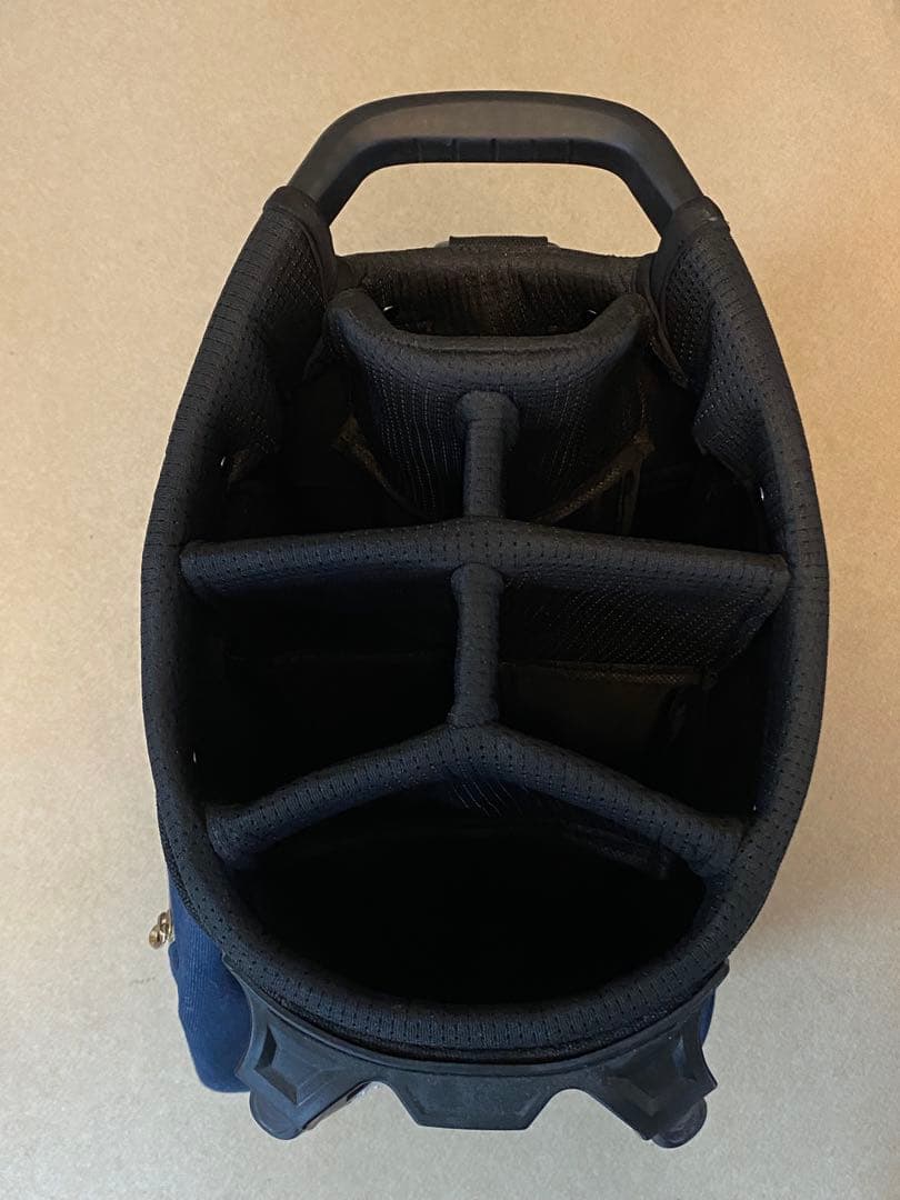 かわいい♡デニムタイプ ネイビー キルティング キャディーバッグ スタンド式