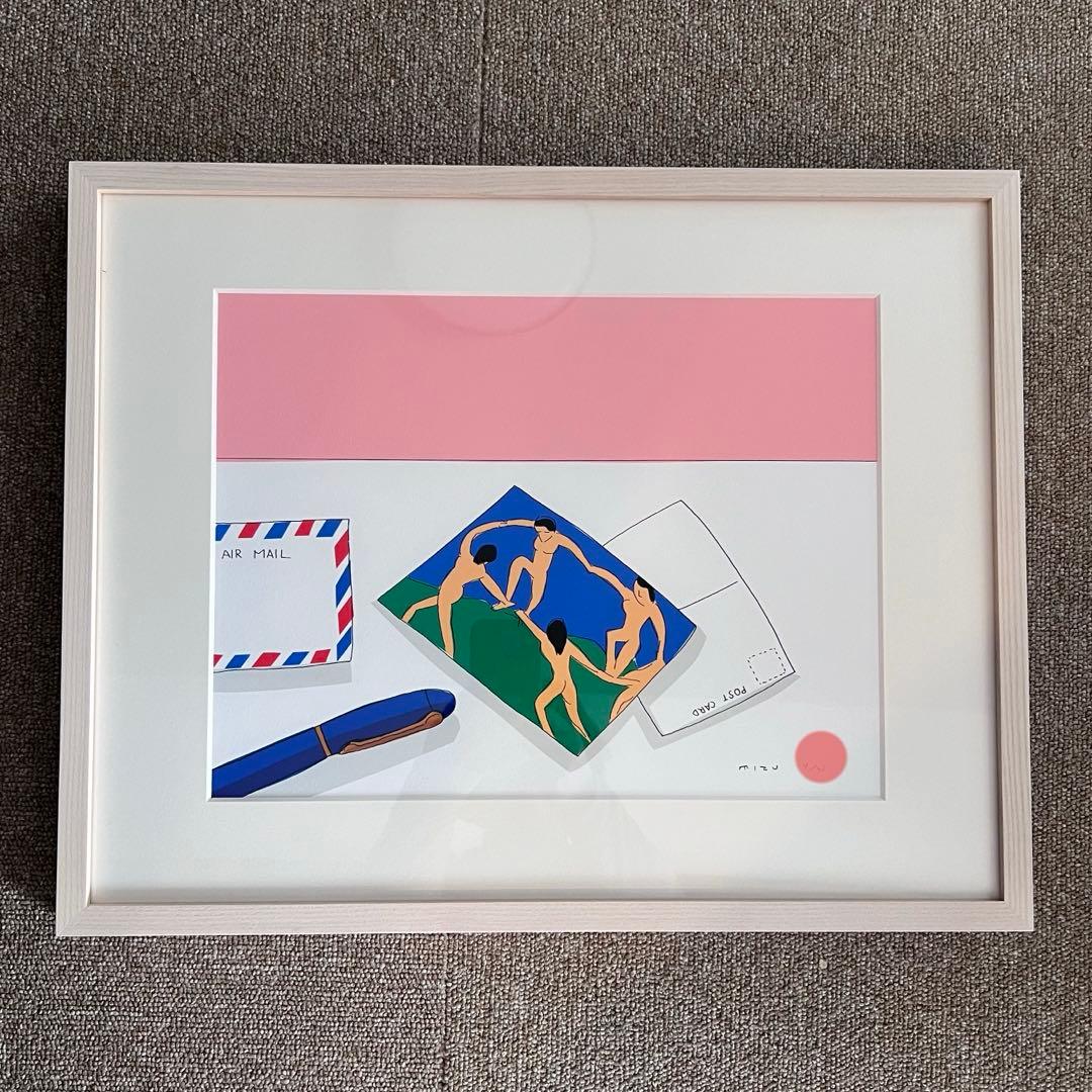 希少デザイン　安西水丸　ジクレー版画　 エディションナンバー入り