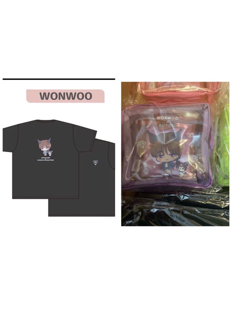 seventeen sanrio サンリオ コラボ Tシャツ ポーチ