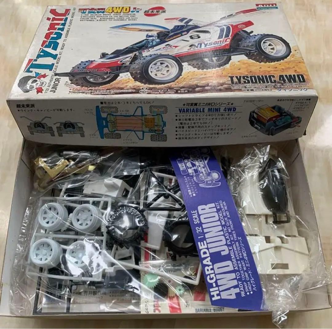 ARII 可変翼ミニ4WD 1/32 ①トムキャト②タイソニック　ミニ四駆