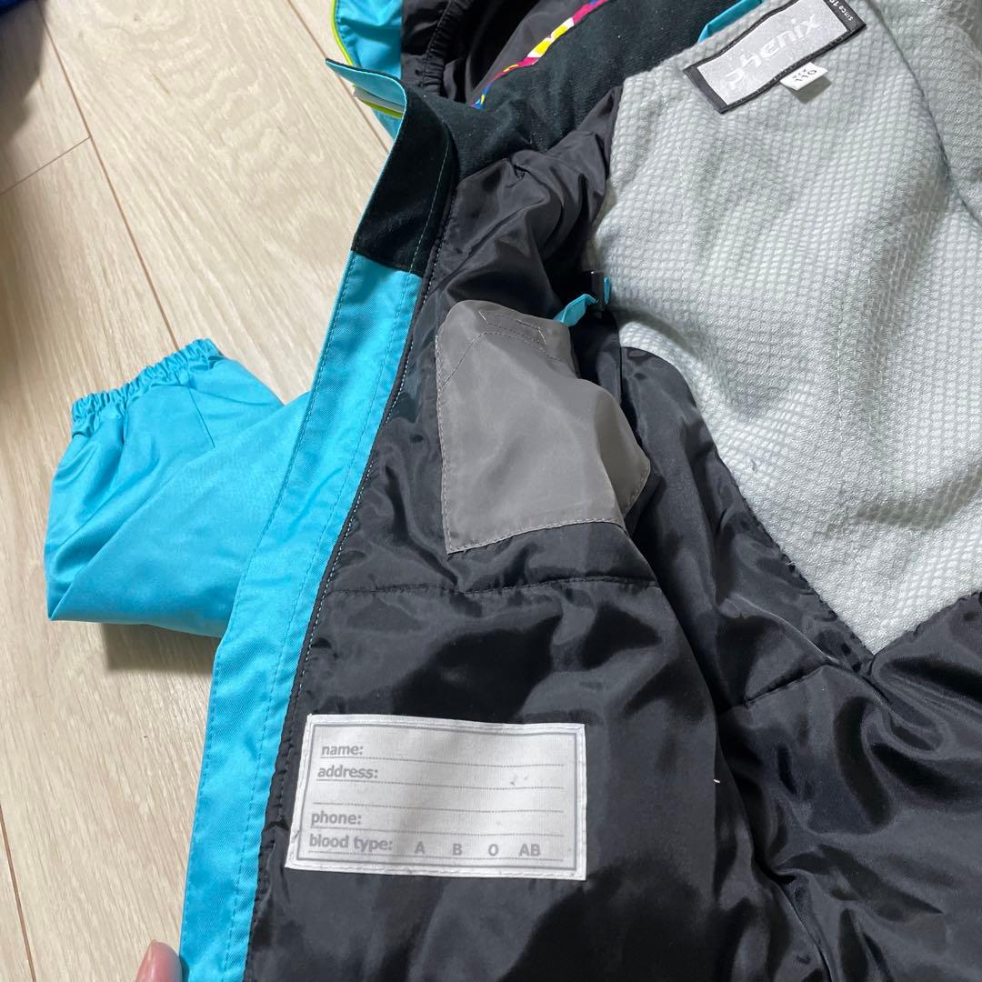 【美品】phenix キッズ　スキーウェアー　スノボウェアー　110cm