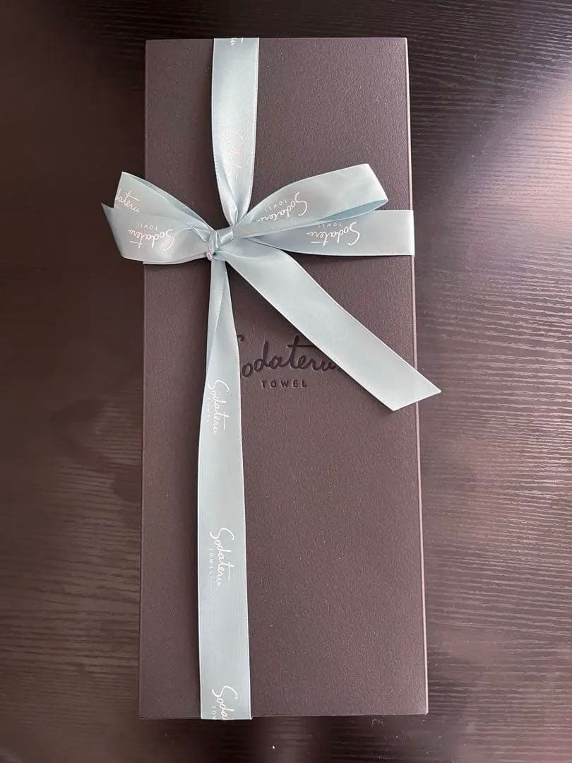 Sodateru MARQUE バスタオル ダークグレー ギフトボックス付き