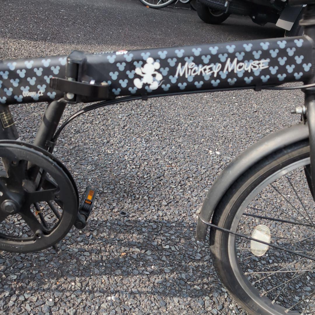 【手渡し限定】ミッキーの折りたたみ自転車