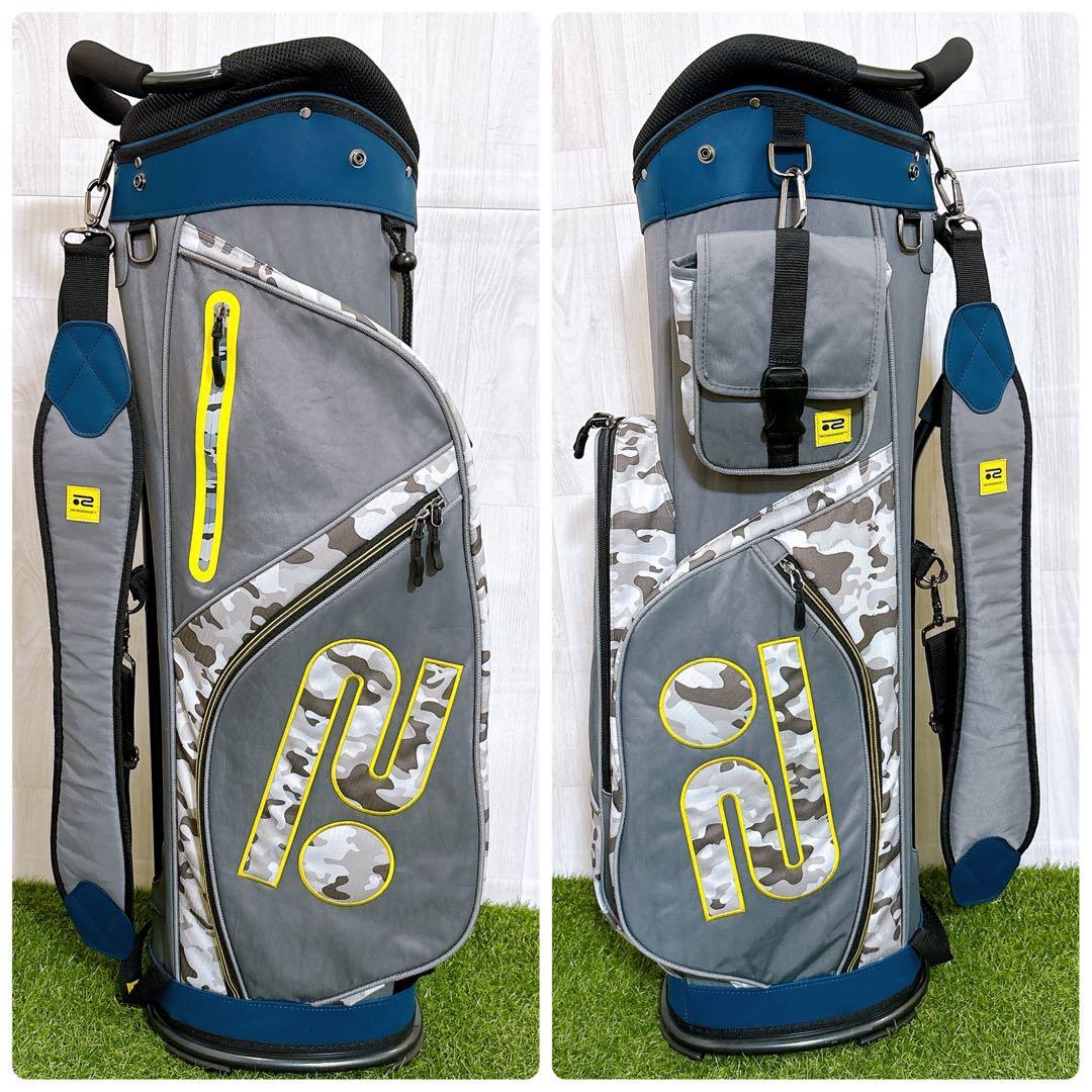 ROSASEN ロサーセン キャディバッグ ゴルフバッグ ポーチ付き カモフラ