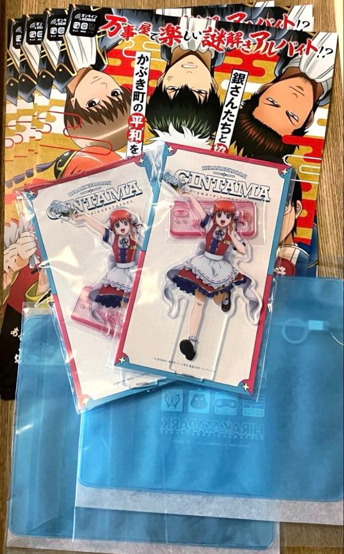 117 銀魂　神楽　アクリルスタンド　ポーチ　アクスタ