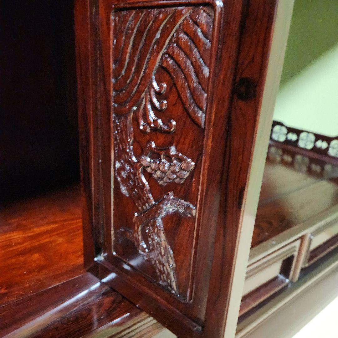 w【超美品】紫檀茶箪笥