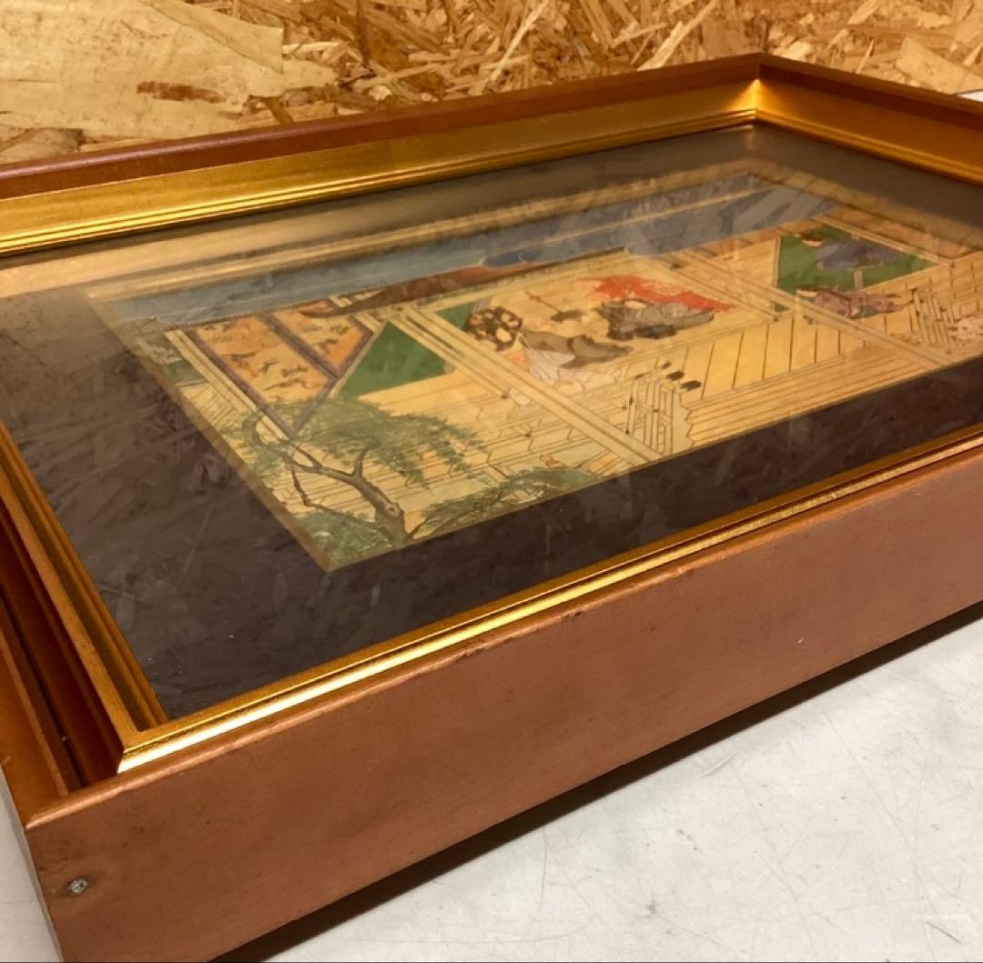 和風インテリア額絵 壁掛け アートフレーム美術品飾りに（P22）