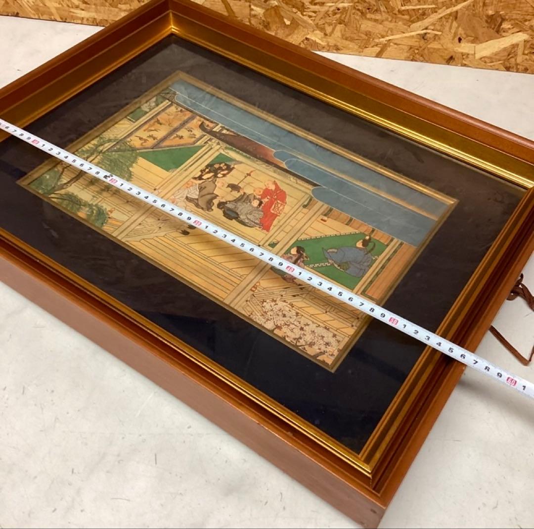 和風インテリア額絵 壁掛け アートフレーム美術品飾りに（P22）