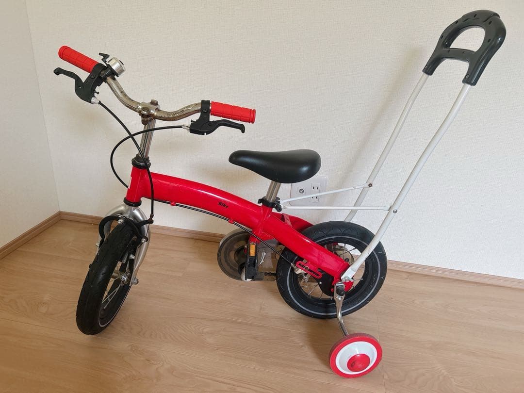 【引取限定】へんしんバイク 補助輪つき