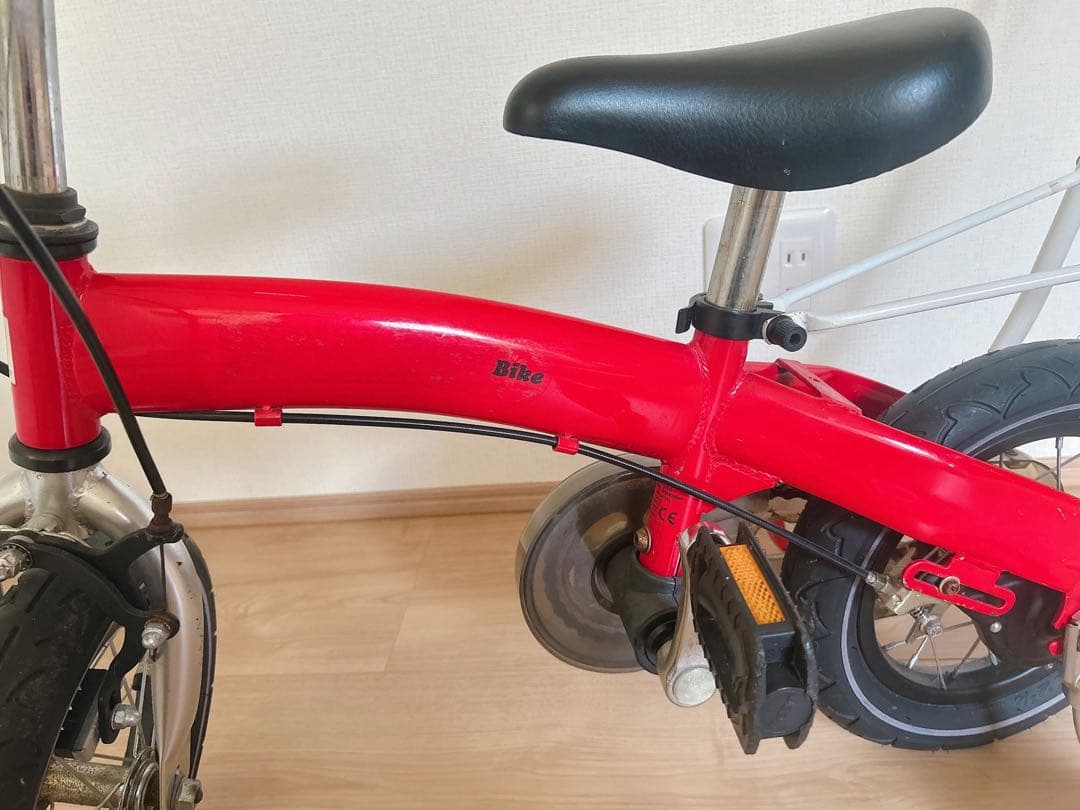 【引取限定】へんしんバイク 補助輪つき