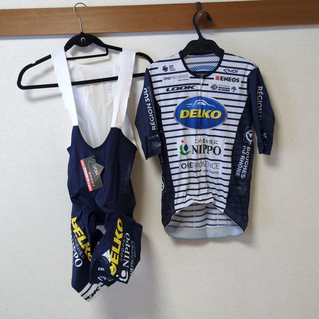 【未使用品】サイクルジャージ上下、手袋、靴下、帽子、サコッシュセット