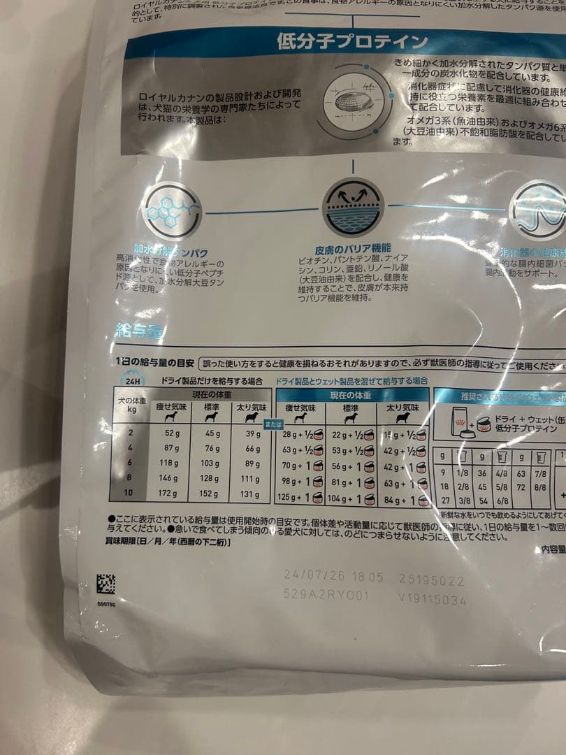 ロイヤルカナン 犬用 低分子プロテイン [犬用 ドライフード 3kg 療法食]