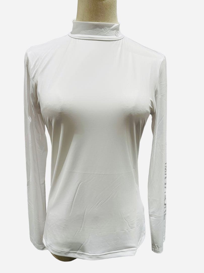 G/FORE韓国ジーフォアレディース夏用アイスシルク生地sizeSホワイト