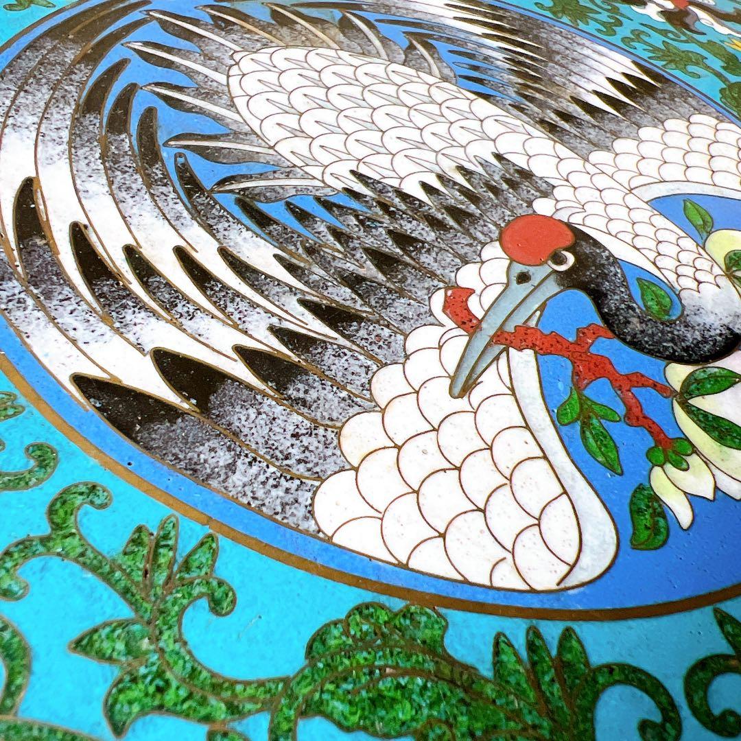 michiko景泰蘭　七宝天板スツール　サイドテーブル　花台飾り台置台装