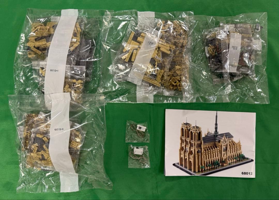 ブロック 互換品 ノートルダム大聖堂 LED付き