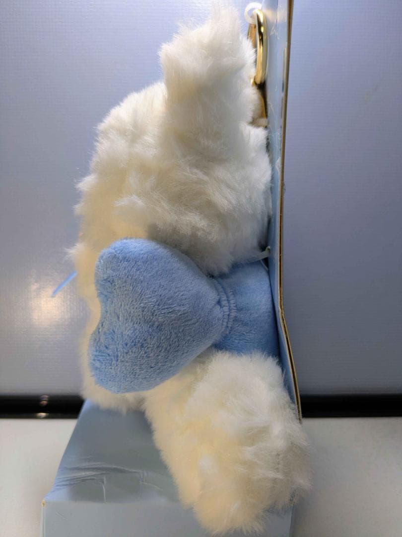 ZIMOMO LABUBU ぬいぐるみ ブルーリボン キーホルダー