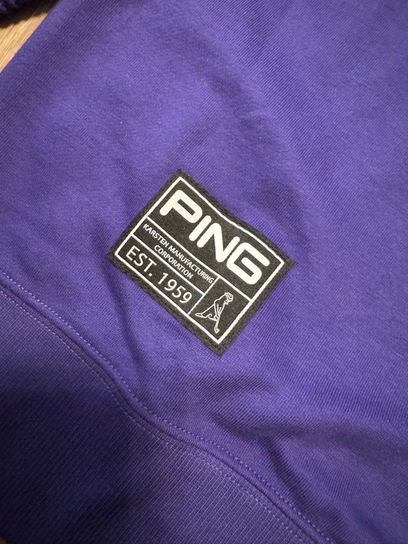 PING ピン　トップス　プルオーバー　紫
