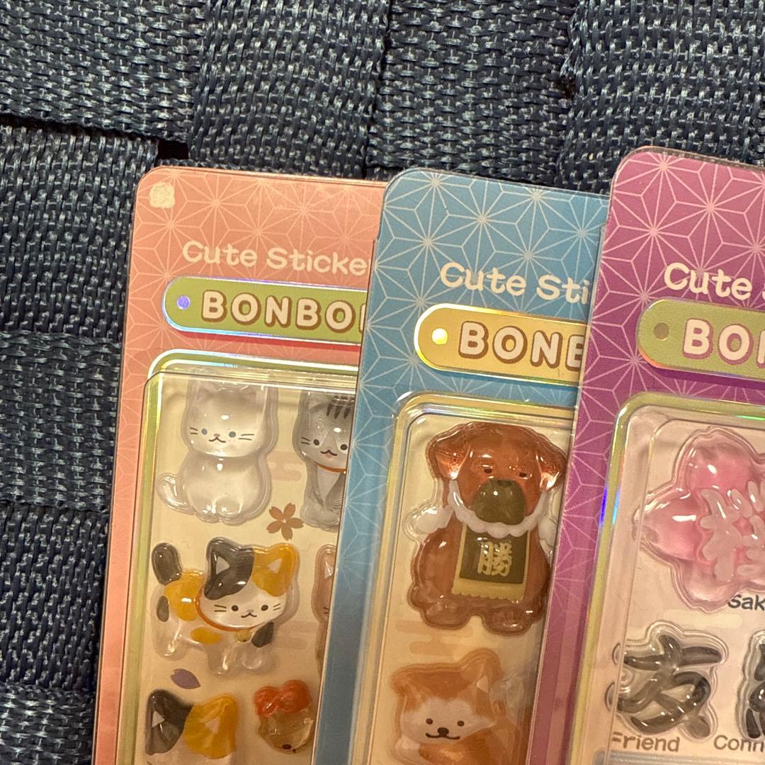 【正規品】ボンボンドロップシール 新作 和柄 7SET