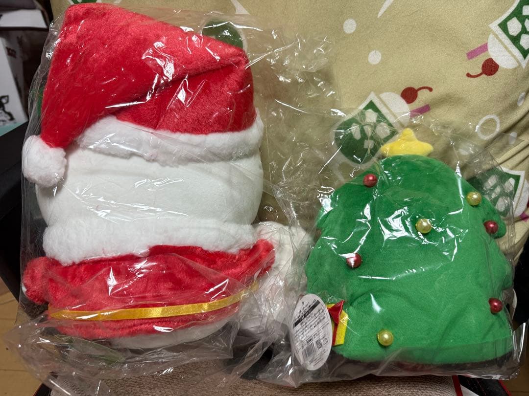 【未使用品】ナガノのくま もぐらコロッケ クリスマス サンタ クリスマスツリー
