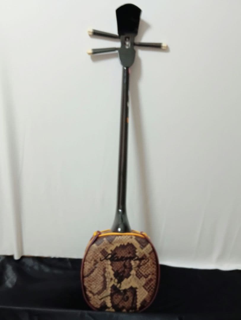 ？サイン入り三線 本体 ケース 爪