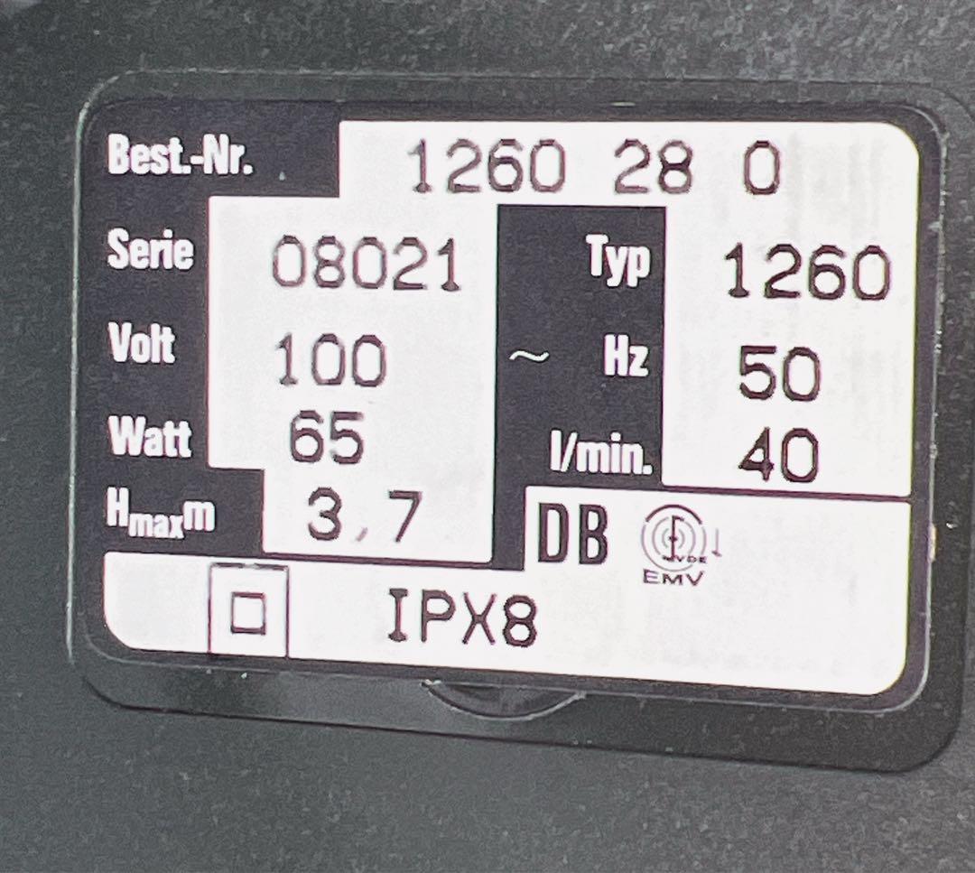 EHEIM universal 2400 ポンプ 1260 50Hz