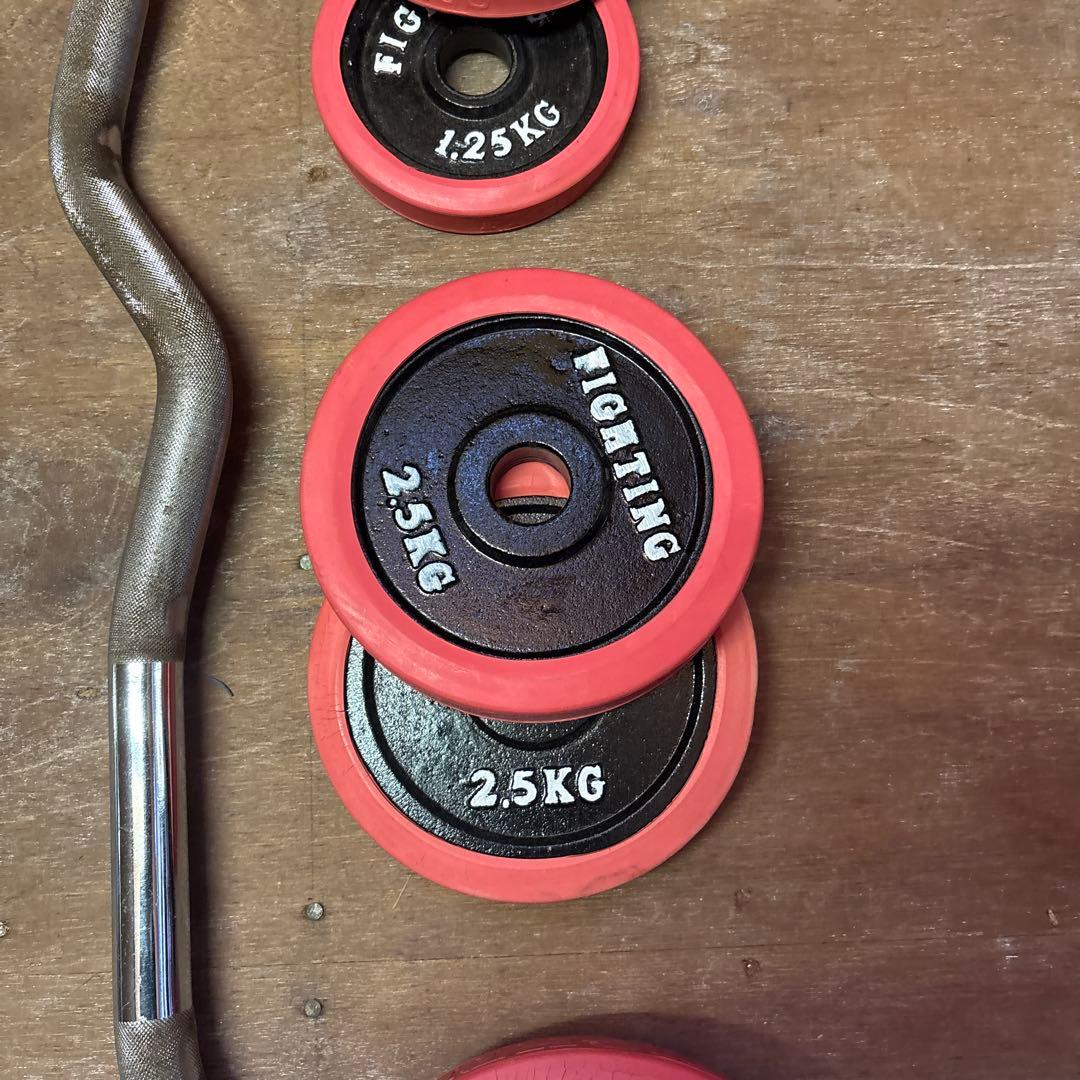 ウエイトプレートセット EZバー付き