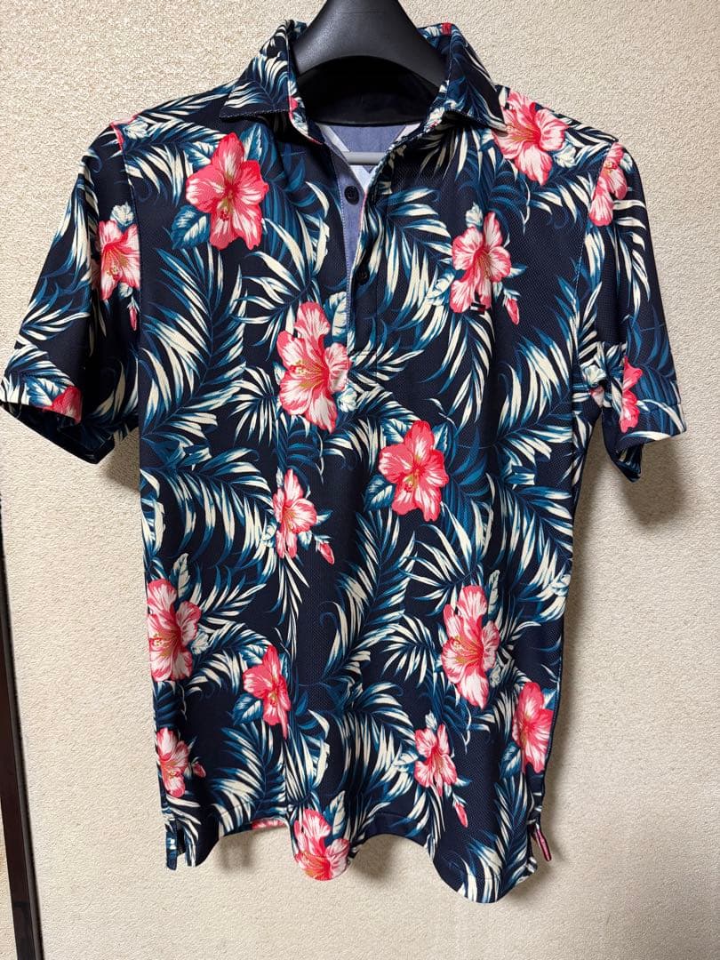 トミーヒルヒガー　ゴルフ　半袖　シャツ　花柄