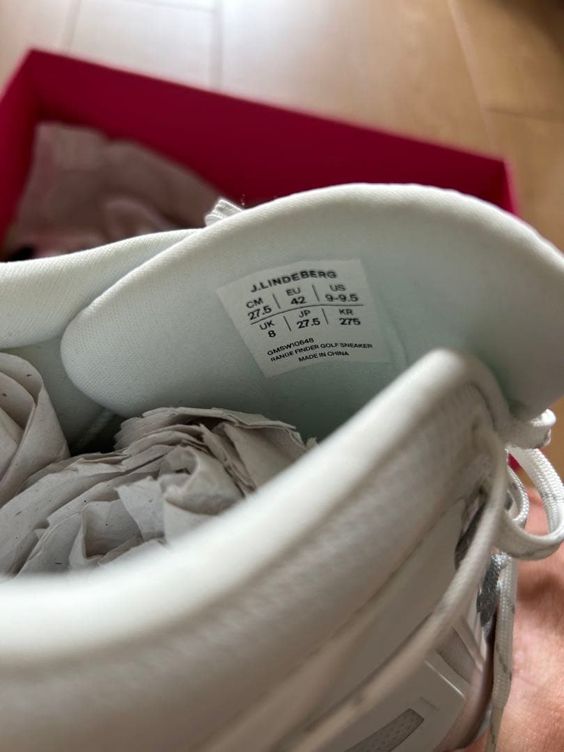 J.LINDEBERG ホワイト ゴルフシューズ