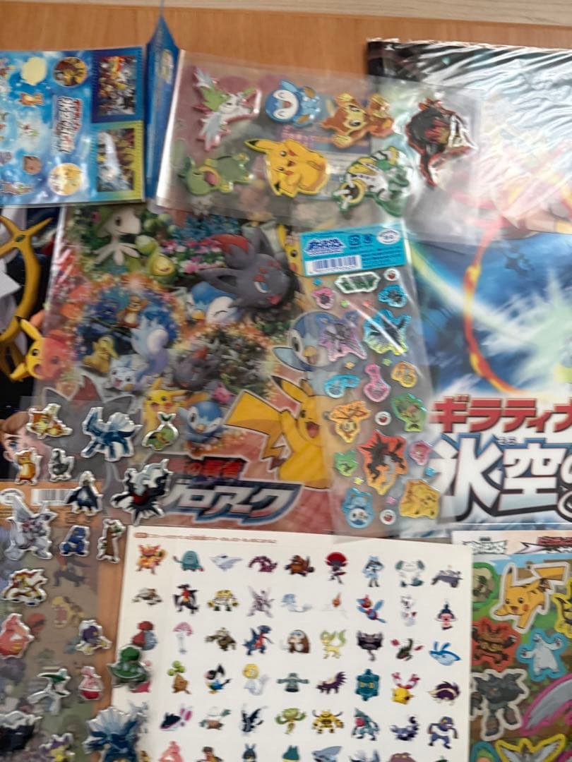 新品 中古 ポケモン シール ステッカー クリアファイル セット