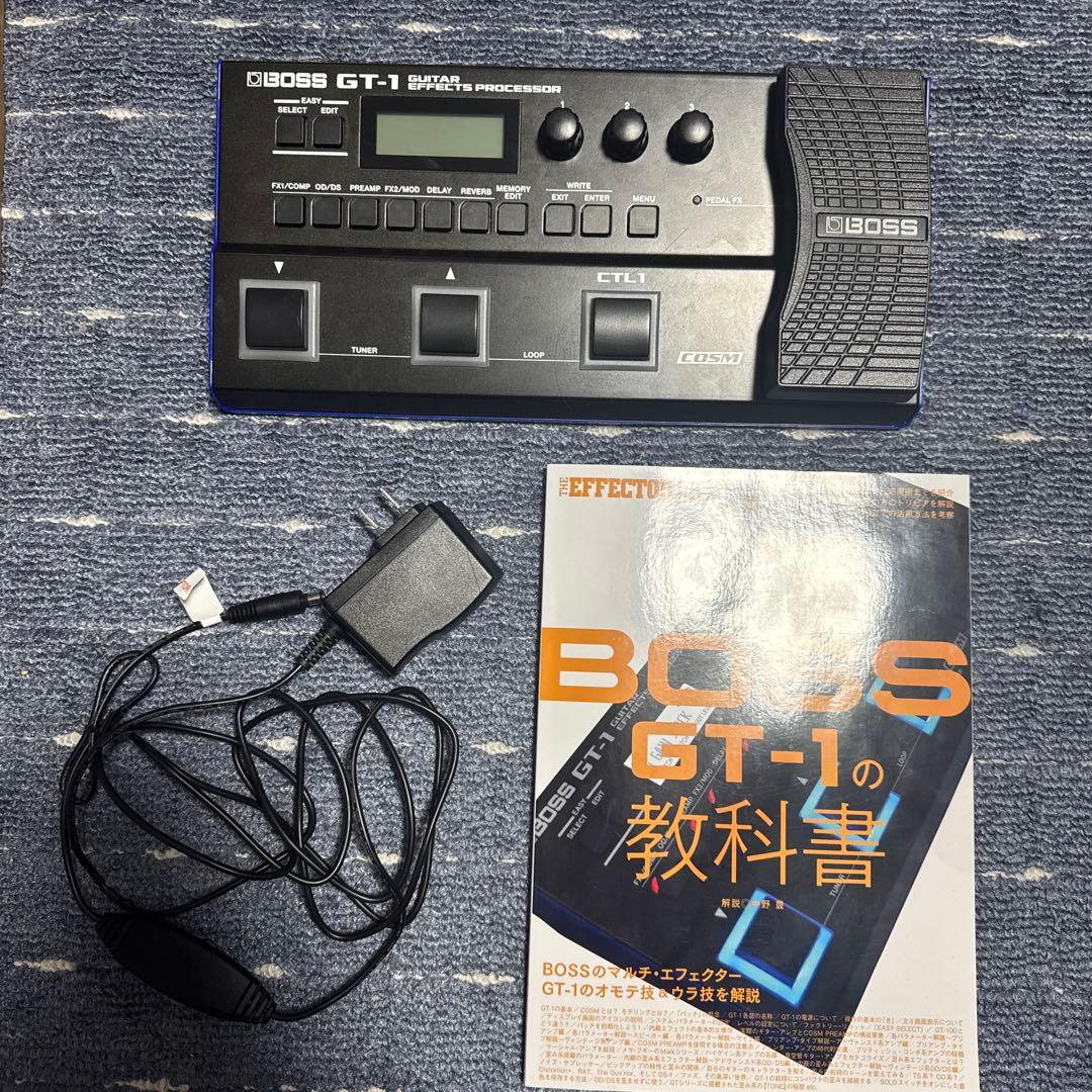 【値下げ中！】BOSS GT-1　　　　　　　純正アダプター、教科書付き