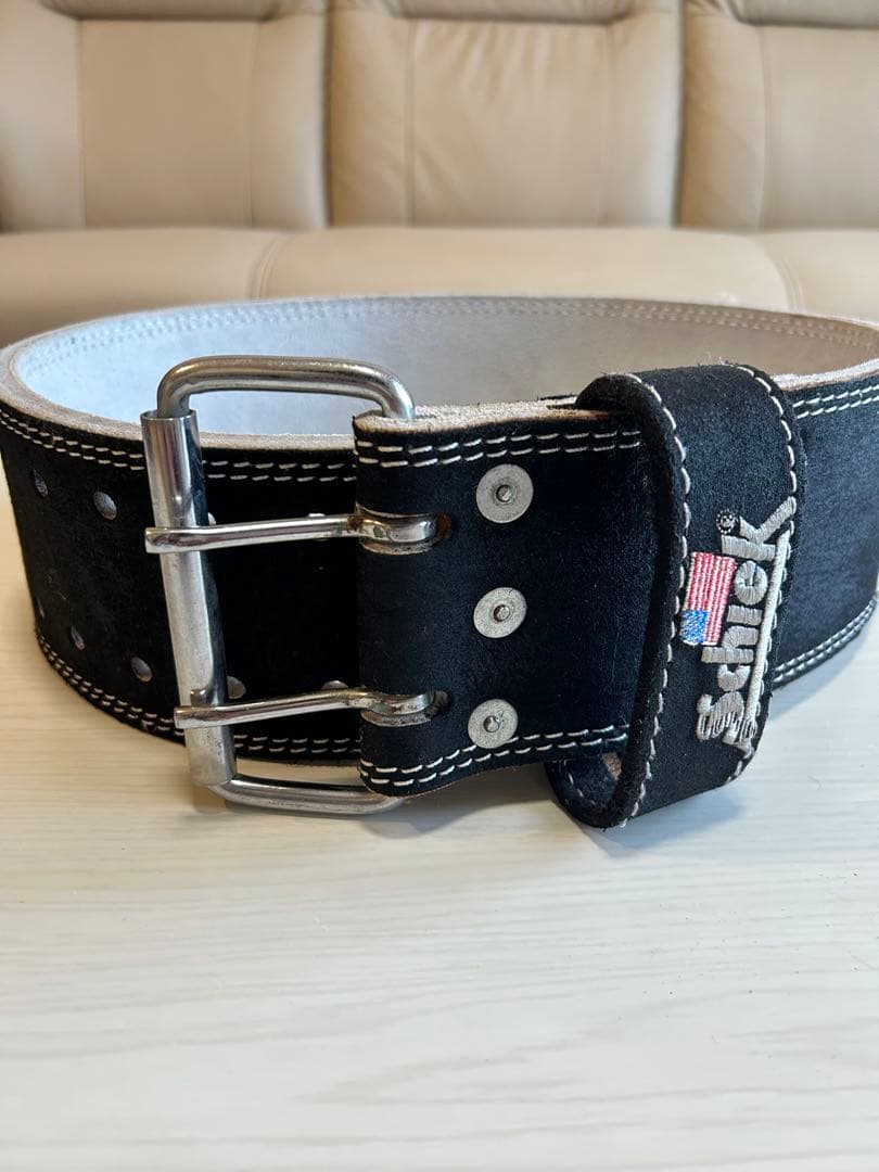 【未使用】Schiek シーク レザーコンペティション パワーリフティングベルト