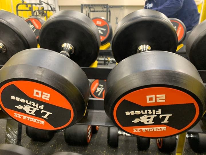 ラバーダンベル　17.5kg  2２.5kg 各2個