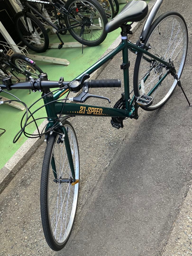 【引き取り】クロスバイク ダークグリーン